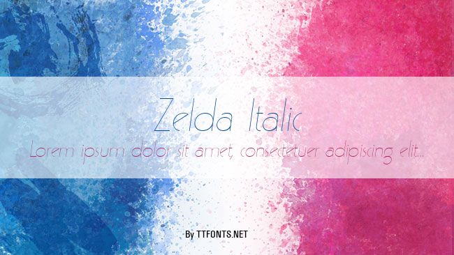 Zelda Italic example